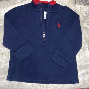 Ralph Lauren Polo Infant half zip sweater 18M
